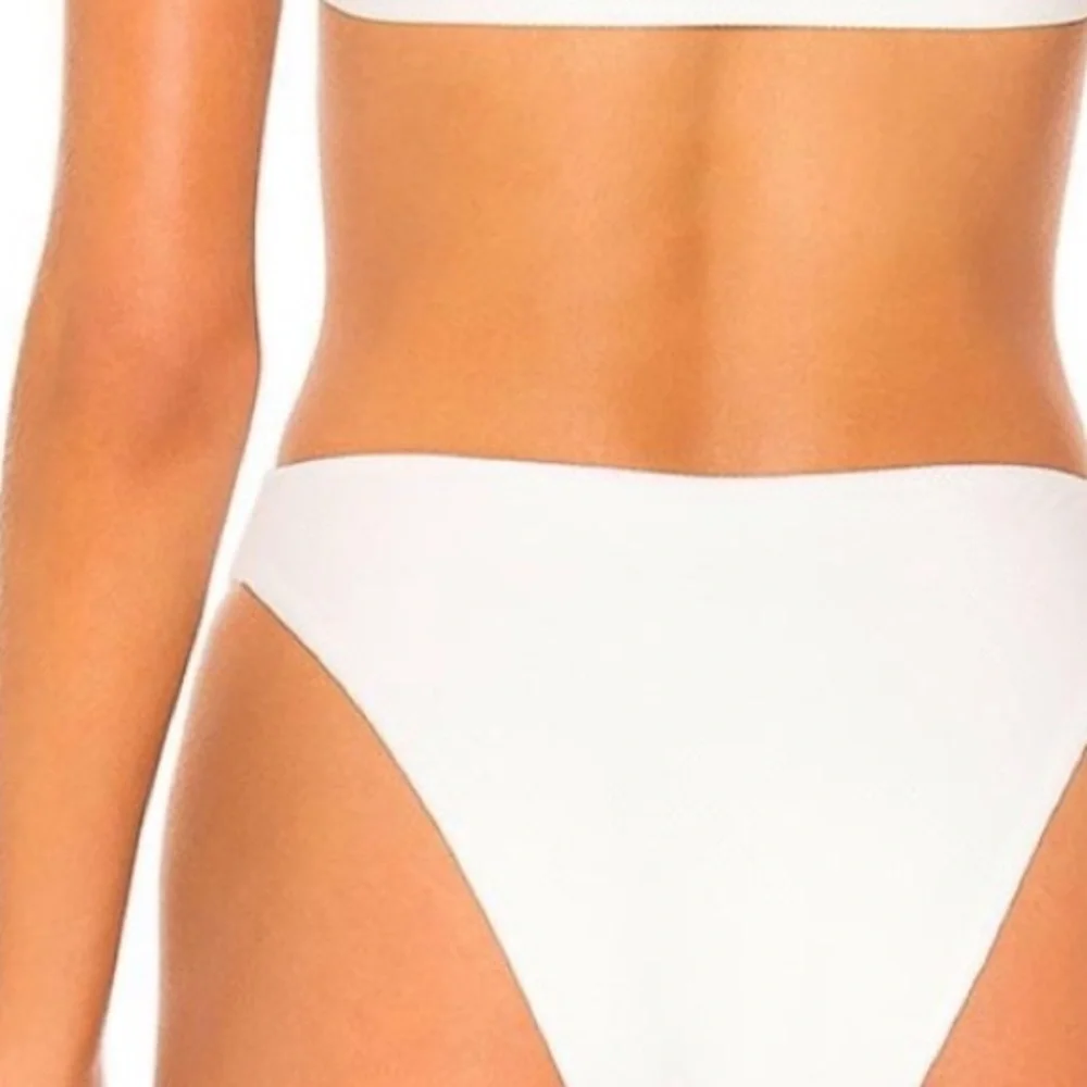 Lovers & Friends Chelsey Zip Front High Waisted Bikini Bottom - Picture 3 of 6